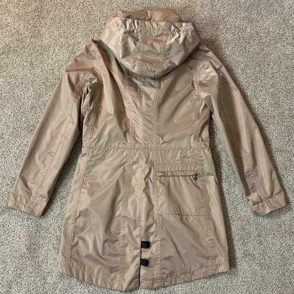 Women's WELLENSTEYN Beige VICTORIA Hooded KNEE Length JACKET Coat  GERMANY  S - Picture 3 of 6